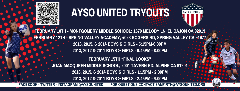 AYSO United Tryouts